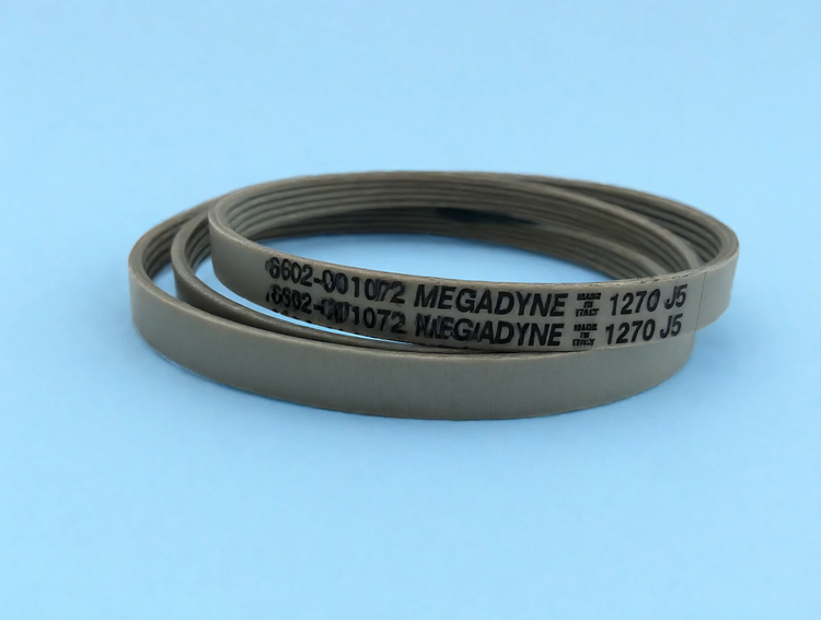 تسمه شیاردار لباسشویی مگاداین ایتالیا مدل 1270 J5 کد 6602-001072 طوسی اورجینال