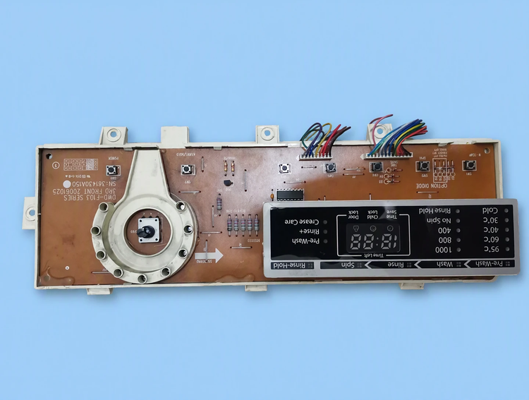 برد و پنل جلو لباسشویی استوک دوو اسنوا سری F103 کد 361430A150